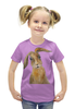 Заказать детскую футболку в Москве. Футболка с полной запечаткой для девочек Зайка от Liliya Unearthly - готовые дизайны и нанесение принтов.