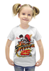 Заказать детскую футболку в Москве. Футболка с полной запечаткой для девочек Street Fighter от game-fan - готовые дизайны и нанесение принтов.