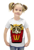 Заказать детскую футболку в Москве. Футболка с полной запечаткой для девочек Grumpy cat от CoolDesign - готовые дизайны и нанесение принтов.