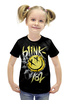 Заказать детскую футболку в Москве. Футболка с полной запечаткой для девочек Blink-182 от aleks_say - готовые дизайны и нанесение принтов.