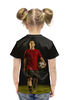 Заказать детскую футболку в Москве. Футболка с полной запечаткой для девочек Лионель Месси от skynatural - готовые дизайны и нанесение принтов.