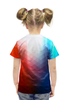 Заказать детскую футболку в Москве. Футболка с полной запечаткой для девочек Ромбы от THE_NISE  - готовые дизайны и нанесение принтов.