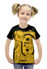 Заказать детскую футболку в Москве. Футболка с полной запечаткой для девочек WALKMAN lion от crash - готовые дизайны и нанесение принтов.