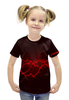 Заказать детскую футболку в Москве. Футболка с полной запечаткой для девочек Молнии от THE_NISE  - готовые дизайны и нанесение принтов.