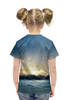 Заказать детскую футболку в Москве. Футболка с полной запечаткой для девочек Сумерки от skynatural - готовые дизайны и нанесение принтов.