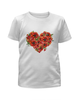 Заказать детскую футболку в Москве. Футболка с полной запечаткой для девочек сердце от THE_NISE  - готовые дизайны и нанесение принтов.