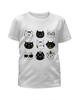 Заказать детскую футболку в Москве. Футболка с полной запечаткой для девочек Милые котики от Amerikanka - готовые дизайны и нанесение принтов.