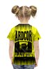 Заказать детскую футболку в Москве. Футболка с полной запечаткой для девочек HARDCORE TRAINING!!! от Алексс Неро - готовые дизайны и нанесение принтов.