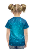 Заказать детскую футболку в Москве. Футболка с полной запечаткой для девочек Техно от THE_NISE  - готовые дизайны и нанесение принтов.