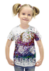 Заказать детскую футболку в Москве. Футболка с полной запечаткой для девочек Облако от Y L - готовые дизайны и нанесение принтов.