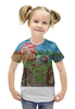 Заказать детскую футболку в Москве. Футболка с полной запечаткой для девочек Домик в деревне от mrs-snit@yandex.ru - готовые дизайны и нанесение принтов.