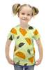 Заказать детскую футболку в Москве. Футболка с полной запечаткой для девочек Мышь и сыр от THE_NISE  - готовые дизайны и нанесение принтов.