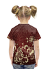 Заказать детскую футболку в Москве. Футболка с полной запечаткой для девочек Роспись от THE_NISE  - готовые дизайны и нанесение принтов.
