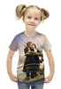 Заказать детскую футболку в Москве. Футболка с полной запечаткой для девочек Титаник от skynatural - готовые дизайны и нанесение принтов.