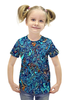 Заказать детскую футболку в Москве. Футболка с полной запечаткой для девочек Узоры на воде от THE_NISE  - готовые дизайны и нанесение принтов.