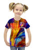 Заказать детскую футболку в Москве. Футболка с полной запечаткой для девочек Likee  от DESIGNER   - готовые дизайны и нанесение принтов.