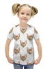 Заказать детскую футболку в Москве. Футболка с полной запечаткой для девочек  Котята от THE_NISE  - готовые дизайны и нанесение принтов.