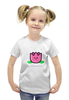 Заказать детскую футболку в Москве. Футболка с полной запечаткой для девочек Лотос от khvandmt@gmail.com - готовые дизайны и нанесение принтов.