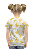Заказать детскую футболку в Москве. Футболка с полной запечаткой для девочек Вкусные бананы от IrinkaArt  - готовые дизайны и нанесение принтов.