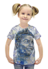Заказать детскую футболку в Москве. Футболка с полной запечаткой для девочек Криштиану Роналду от CoolDesign - готовые дизайны и нанесение принтов.