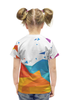 Заказать детскую футболку в Москве. Футболка с полной запечаткой для девочек Heisenberg Low-Poly от Ваня Клименко - готовые дизайны и нанесение принтов.