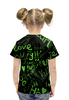 Заказать детскую футболку в Москве. Футболка с полной запечаткой для девочек Amour от THE_NISE  - готовые дизайны и нанесение принтов.