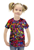 Заказать детскую футболку в Москве. Футболка с полной запечаткой для девочек rrg`90`90=-= от Vadim Koval - готовые дизайны и нанесение принтов.