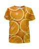 Заказать детскую футболку в Москве. Футболка с полной запечаткой для девочек Апельсины от Виктор Гришин - готовые дизайны и нанесение принтов.