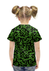 Заказать детскую футболку в Москве. Футболка с полной запечаткой для девочек Летний камуфляж от THE_NISE  - готовые дизайны и нанесение принтов.