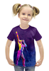 Заказать детскую футболку в Москве. Футболка с полной запечаткой для девочек Queen - Богемская рапсодия от skynatural - готовые дизайны и нанесение принтов.