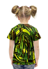 Заказать детскую футболку в Москве. Футболка с полной запечаткой для девочек Оттенки зеленого от THE_NISE  - готовые дизайны и нанесение принтов.