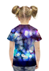 Заказать детскую футболку в Москве. Футболка с полной запечаткой для девочек Сова в красках от THE_NISE  - готовые дизайны и нанесение принтов.
