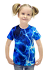 Заказать детскую футболку в Москве. Футболка с полной запечаткой для девочек Молния от THE_NISE  - готовые дизайны и нанесение принтов.