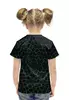 Заказать детскую футболку в Москве. Футболка с полной запечаткой для девочек Темные соты от Alexey Evsyunin - готовые дизайны и нанесение принтов.
