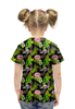 Заказать детскую футболку в Москве. Футболка с полной запечаткой для девочек фламинго от THE_NISE  - готовые дизайны и нанесение принтов.