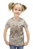 Заказать детскую футболку в Москве. Футболка с полной запечаткой для девочек Весенний цветик от dizainer_t@mail.ru - готовые дизайны и нанесение принтов.