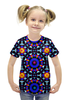 Заказать детскую футболку в Москве. Футболка с полной запечаткой для девочек Ультрамарин от Vadim Koval - готовые дизайны и нанесение принтов.