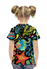 Заказать детскую футболку в Москве. Футболка с полной запечаткой для девочек Обитатели моря от Amerikanka - готовые дизайны и нанесение принтов.