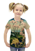 Заказать детскую футболку в Москве. Футболка с полной запечаткой для девочек Япония от CoolDesign - готовые дизайны и нанесение принтов.