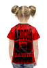 Заказать детскую футболку в Москве. Футболка с полной запечаткой для девочек HARDCORE TRAINING!!! от Алексс Неро - готовые дизайны и нанесение принтов.