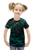 Заказать детскую футболку в Москве. Футболка с полной запечаткой для девочек Оптический узор от THE_NISE  - готовые дизайны и нанесение принтов.