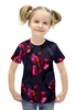 Заказать детскую футболку в Москве. Футболка с полной запечаткой для девочек Flowers от THE_NISE  - готовые дизайны и нанесение принтов.