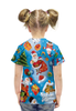 Заказать детскую футболку в Москве. Футболка с полной запечаткой для девочек Гора подарков от THE_NISE  - готовые дизайны и нанесение принтов.