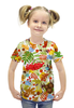 Заказать детскую футболку в Москве. Футболка с полной запечаткой для девочек Осень от Ирина - готовые дизайны и нанесение принтов.