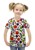 Заказать детскую футболку в Москве. Футболка с полной запечаткой для девочек ЯГОДКА от robus - готовые дизайны и нанесение принтов.