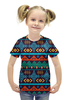 Заказать детскую футболку в Москве. Футболка с полной запечаткой для девочек Геометрия от THE_NISE  - готовые дизайны и нанесение принтов.