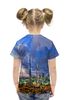 Заказать детскую футболку в Москве. Футболка с полной запечаткой для девочек Big City  от THE_NISE  - готовые дизайны и нанесение принтов.