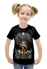 Заказать детскую футболку в Москве. Футболка с полной запечаткой для девочек Ванпанчмен  от cherdantcev - готовые дизайны и нанесение принтов.