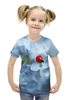 Заказать детскую футболку в Москве. Футболка с полной запечаткой для девочек Божья коровка от THE_NISE  - готовые дизайны и нанесение принтов.