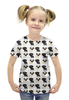 Заказать детскую футболку в Москве. Футболка с полной запечаткой для девочек Мопсы от NorrD - готовые дизайны и нанесение принтов.